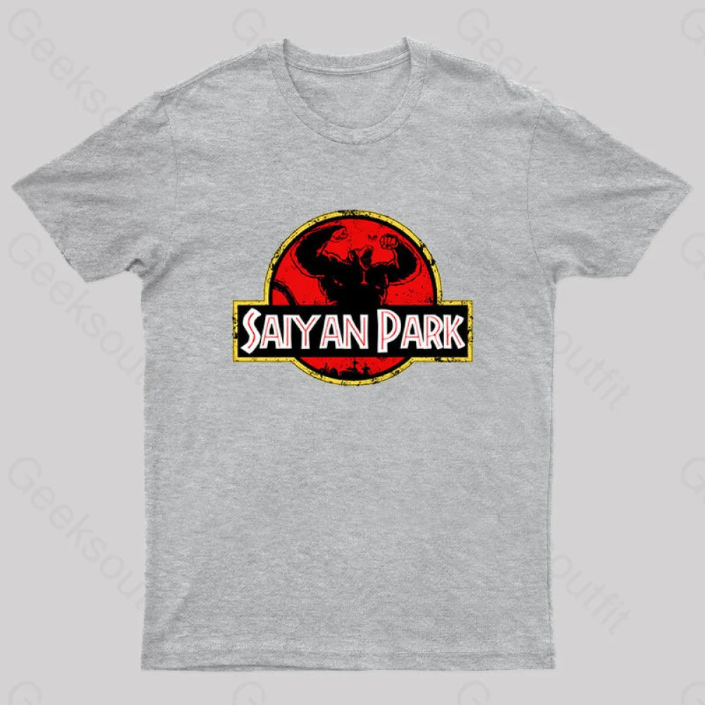 Saiyan Park Geek T-Shirt Grey / S