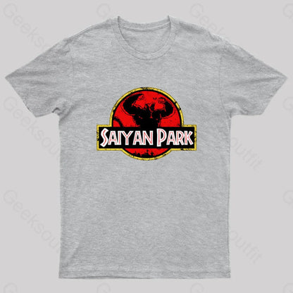 Saiyan Park Geek T-Shirt Grey / S