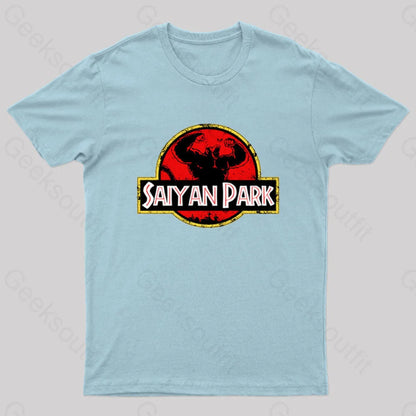 Saiyan Park Geek T-Shirt Light Blue / S