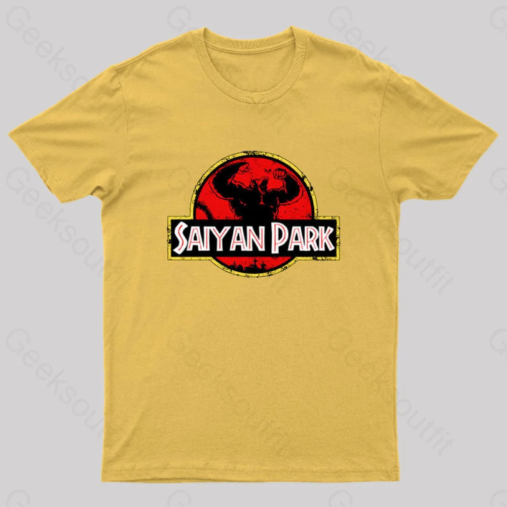 Saiyan Park Geek T-Shirt Yellow / S