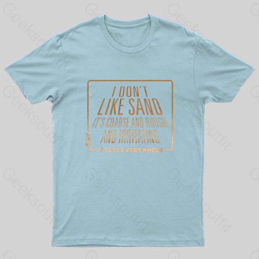 Sand Feels Nerd T-Shirt Light Blue / S