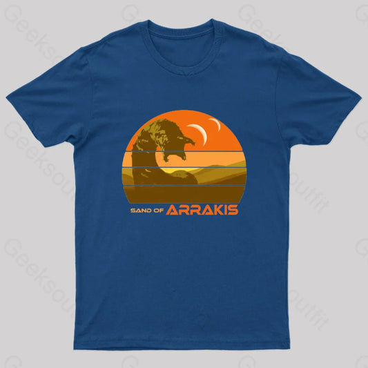 Sand Of Arrakis Nerd T-Shirt Navy / S