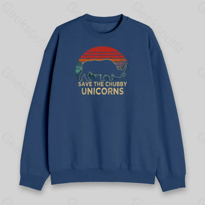 Save The Chubby Unicorns Sweatshirt - Geeksoutfit