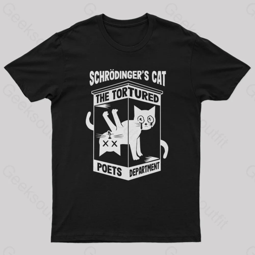 Schrodinger’s Cat The Tortured Poets Department T-Shirt Black / S Yc