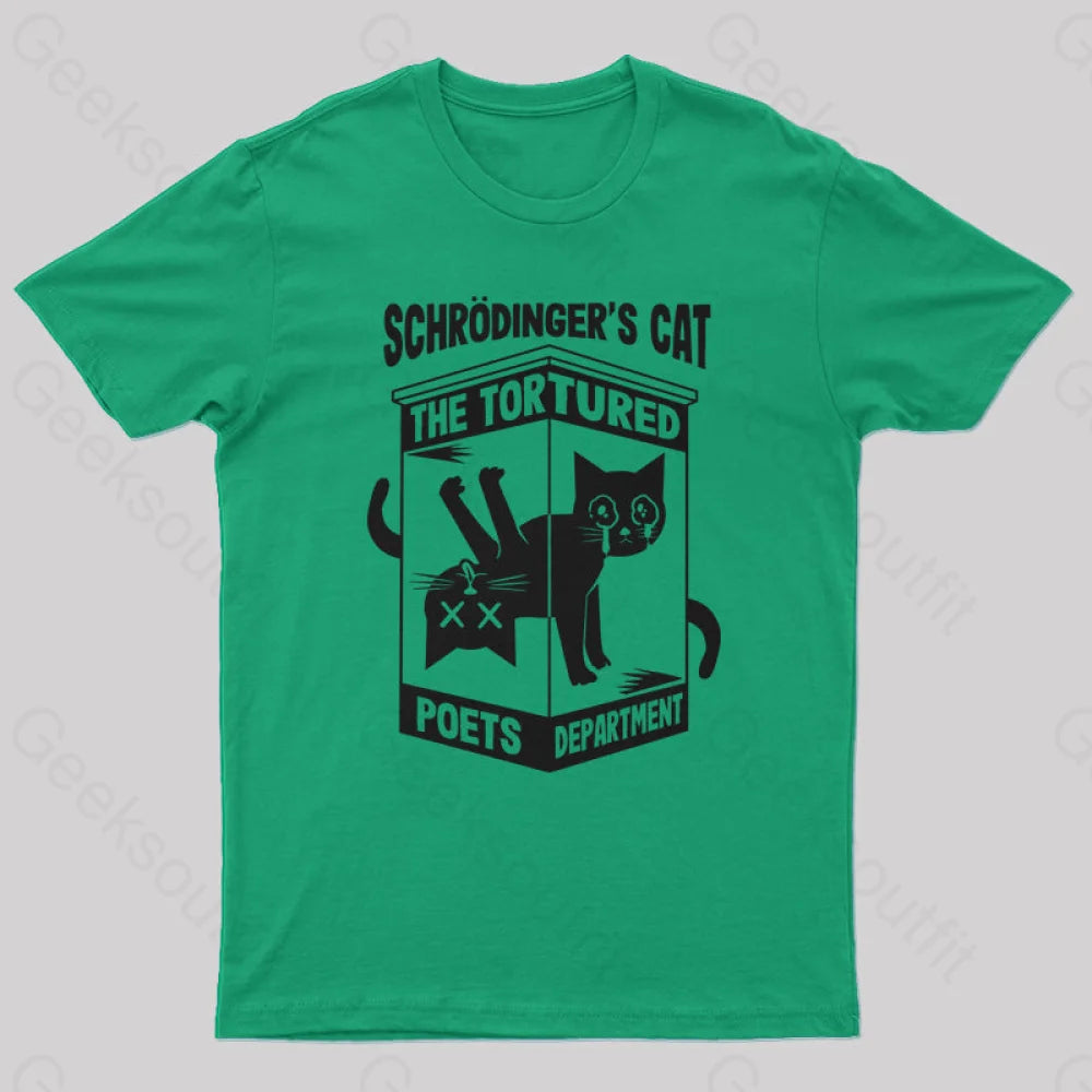 Schrodinger’s Cat The Tortured Poets Department T-Shirt Green / S Yc