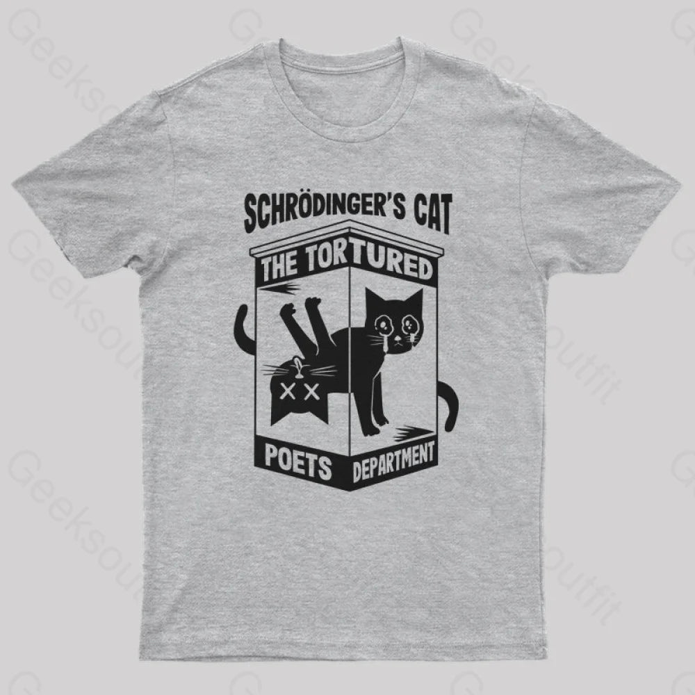 Schrodinger’s Cat The Tortured Poets Department T-Shirt Grey / S Yc