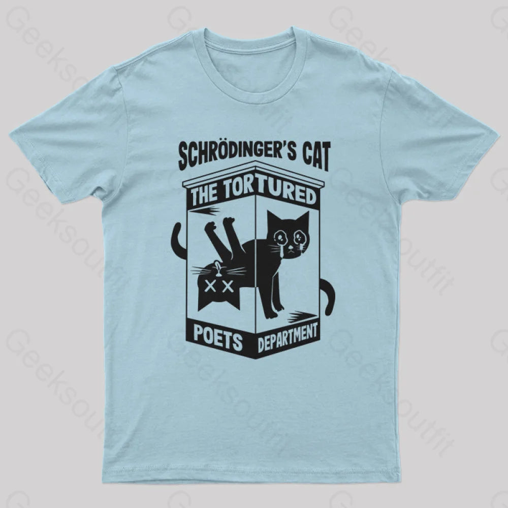 Schrodinger’s Cat The Tortured Poets Department T-Shirt Light Blue / S Yc