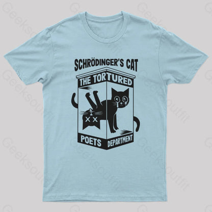 Schrodinger’s Cat The Tortured Poets Department T-Shirt Light Blue / S Yc