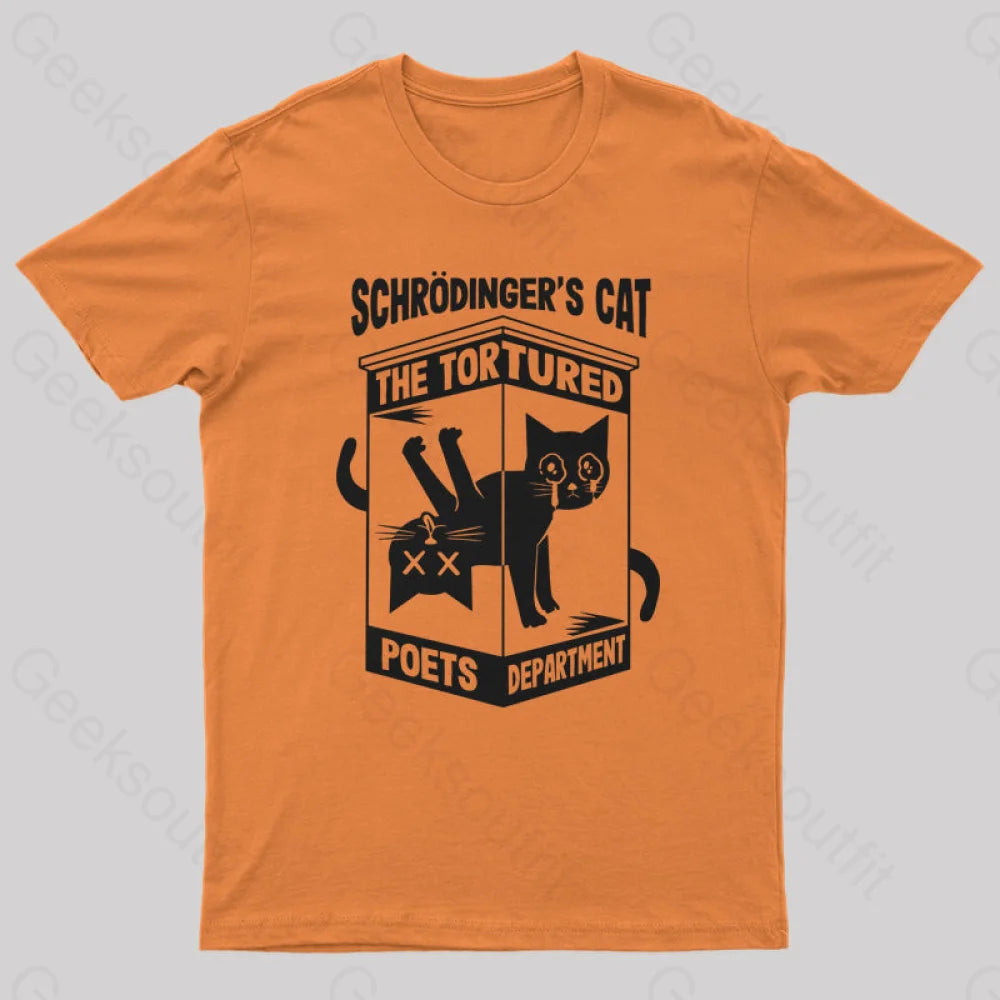 Schrodinger’s Cat The Tortured Poets Department T-Shirt Orange / S Yc