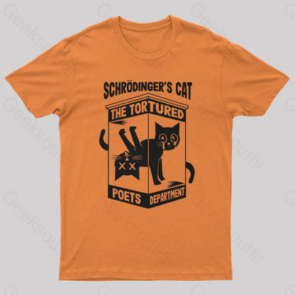 Schrodinger’s Cat The Tortured Poets Department T-Shirt Orange / S Yc