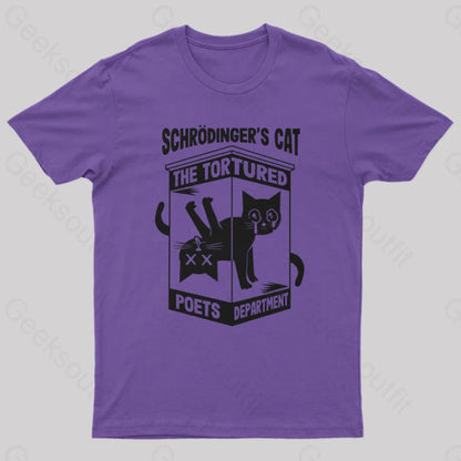 Schrodinger’s Cat The Tortured Poets Department T-Shirt Purple / S Yc