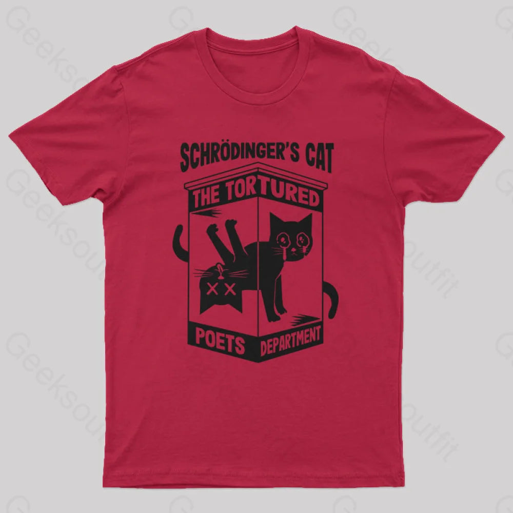 Schrodinger’s Cat The Tortured Poets Department T-Shirt Red / S Yc