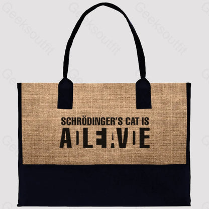 Schrödinger’s Cat Adleiavde Cotton Tote Bag