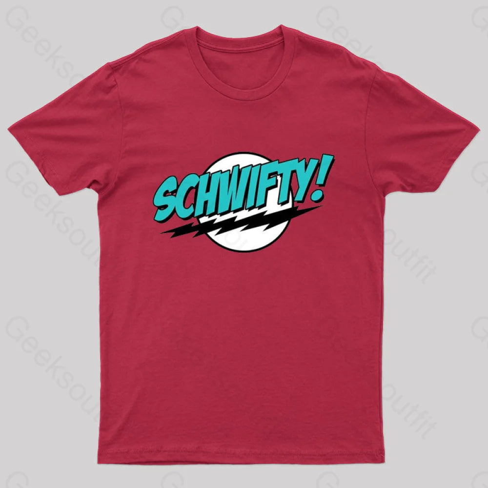 Schwifty Nerd T-Shirt Red / S