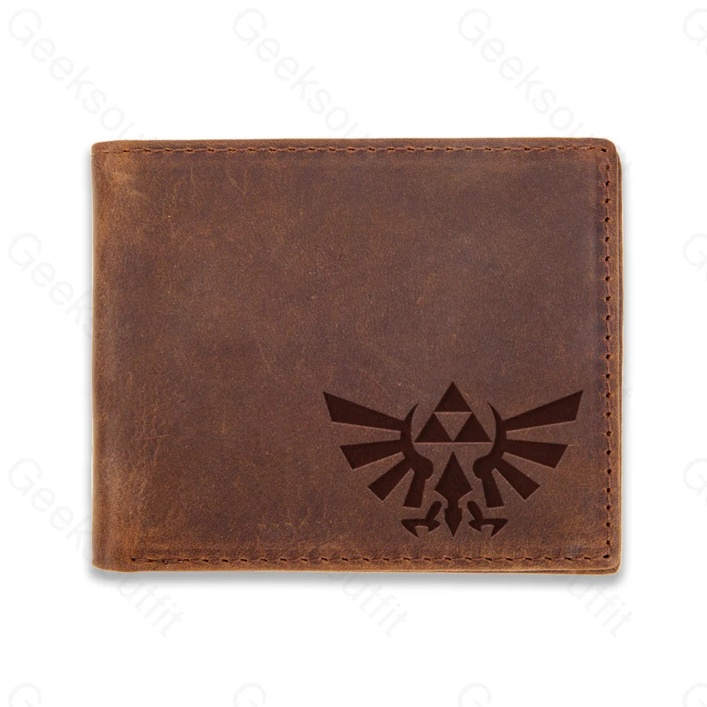 Sci-Fi Logo Engraved Leather Wallet Espress / D23