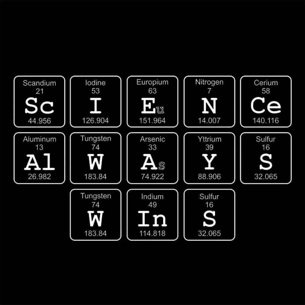 Science Always Wins Nerd T-Shirt