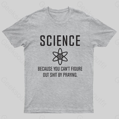 Science Because You Can’t Figure Nerd T-Shirt Grey / S