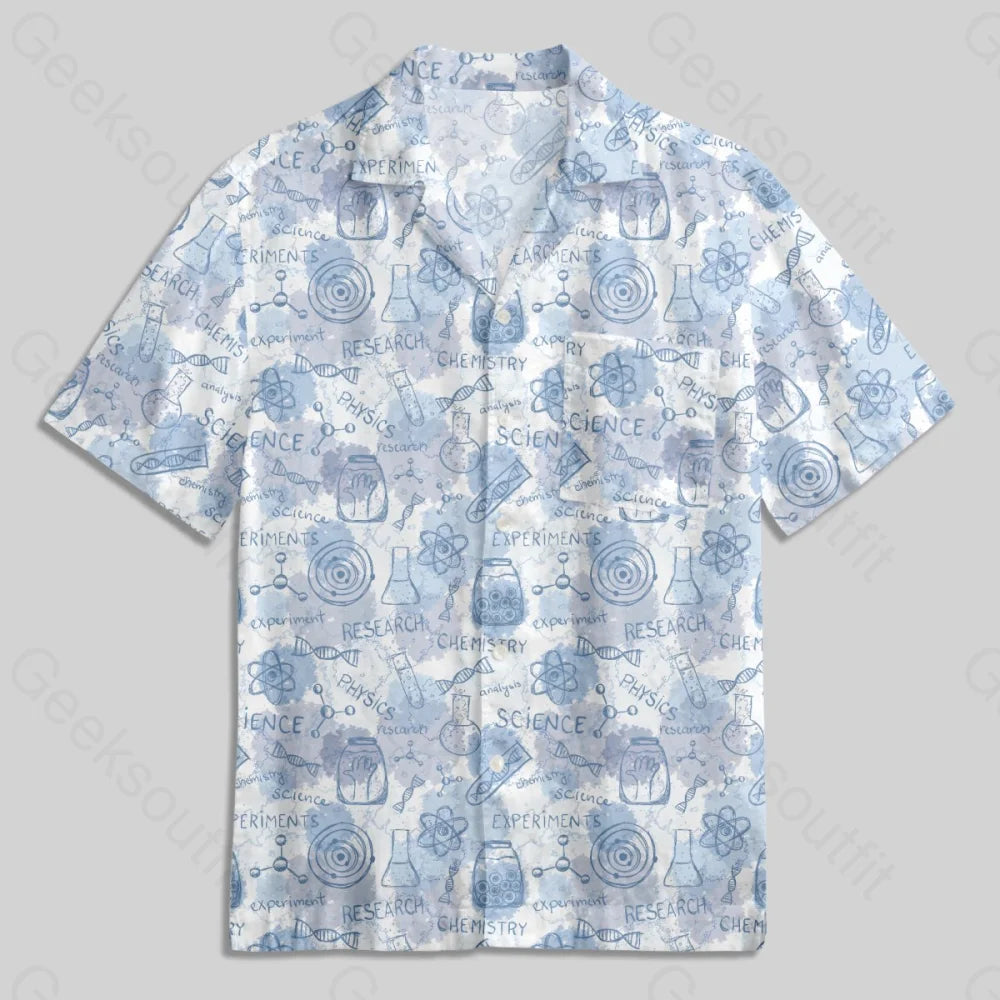 Science Chemistry Experiment Button Up Pocket Shirt - Geeksoutfit