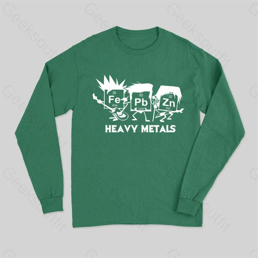 Science Chemistry Pun Long Sleeve T-Shirt Green / S