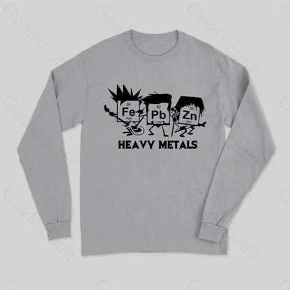 Science Chemistry Pun Long Sleeve T-Shirt Grey / S