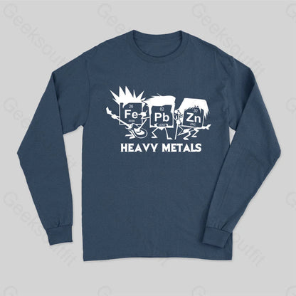 Science Chemistry Pun Long Sleeve T-Shirt Navy / S