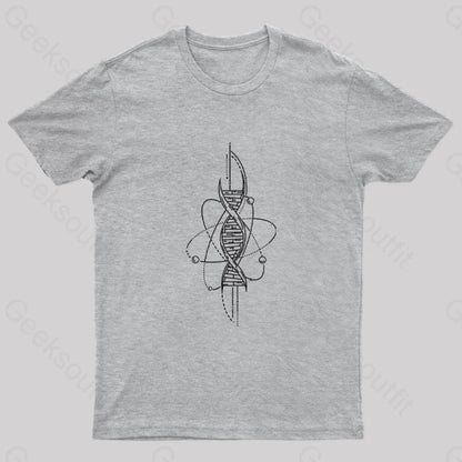 Science Dna Nerd T-Shirt Grey / S