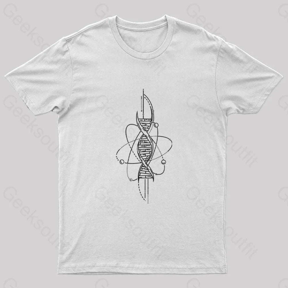 Science Dna Nerd T-Shirt White / S