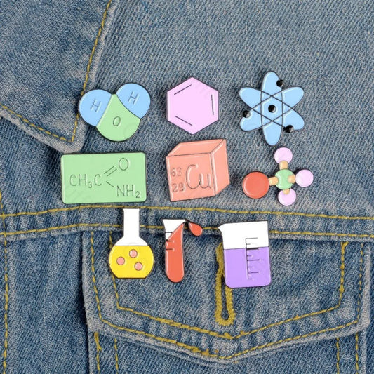 Science Enamel Pins - Geeksoutfit