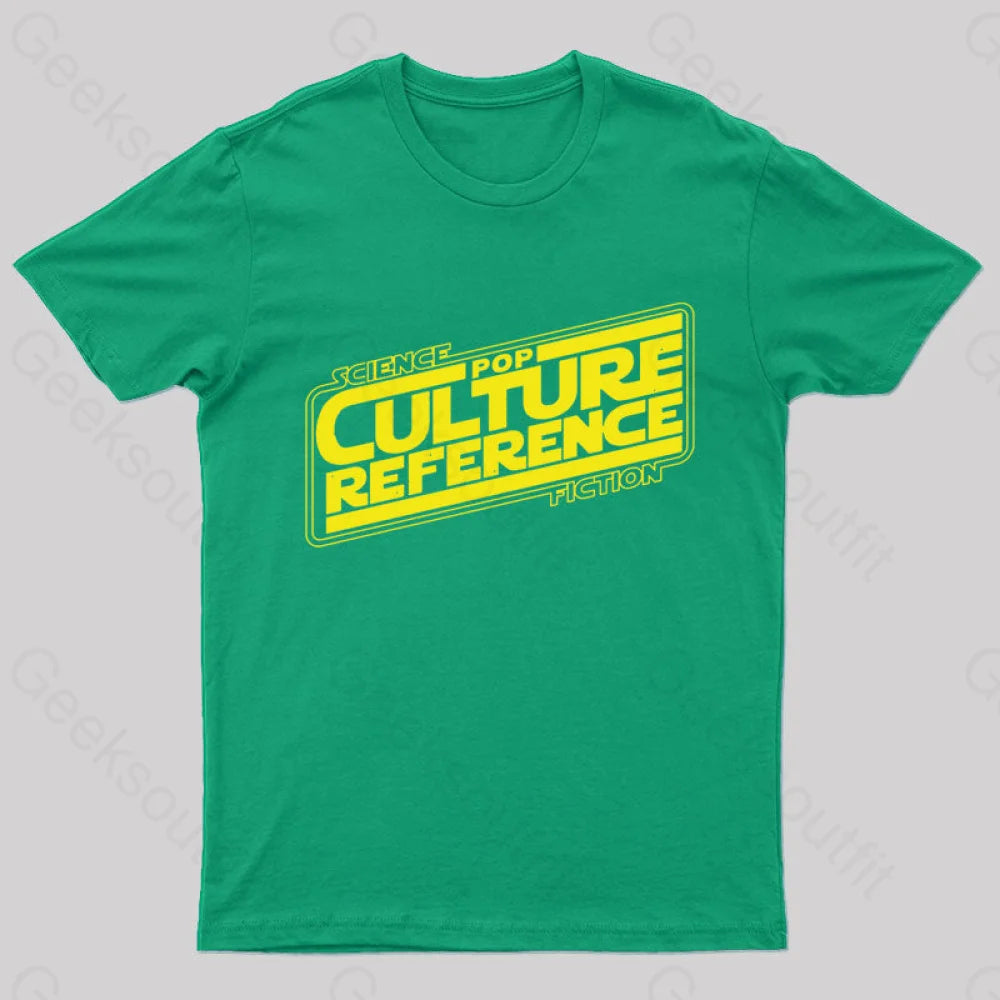 Science Fiction Pop Culture Reference Geek T-Shirt Green / S