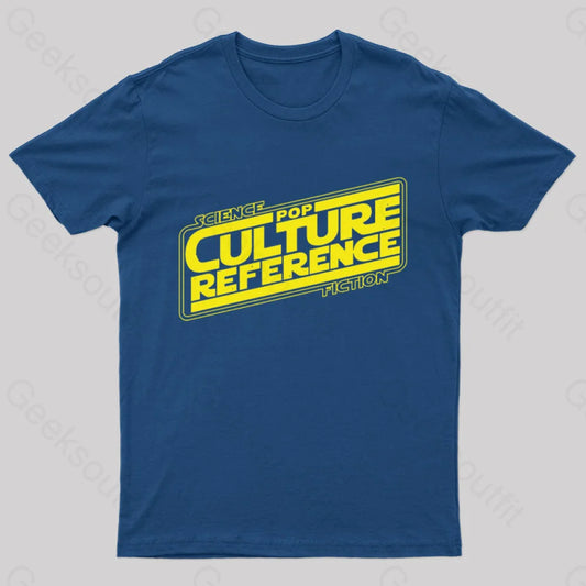 Science Fiction Pop Culture Reference Geek T-Shirt Navy / S