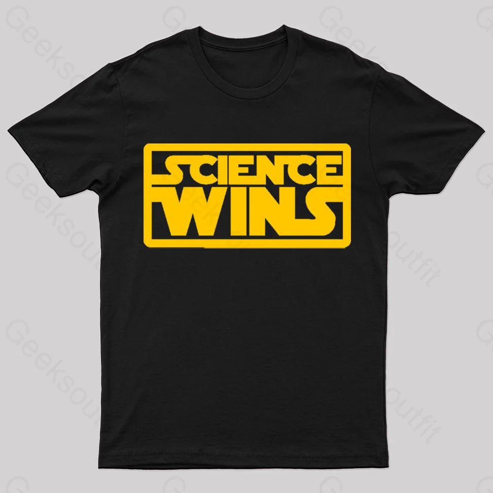 Science For The Win Nerd T-Shirt Black / S