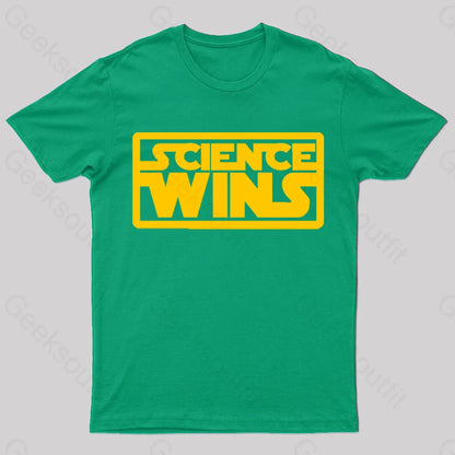 Science For The Win Nerd T-Shirt Green / S