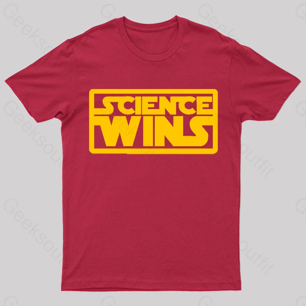 Science For The Win Nerd T-Shirt Red / S