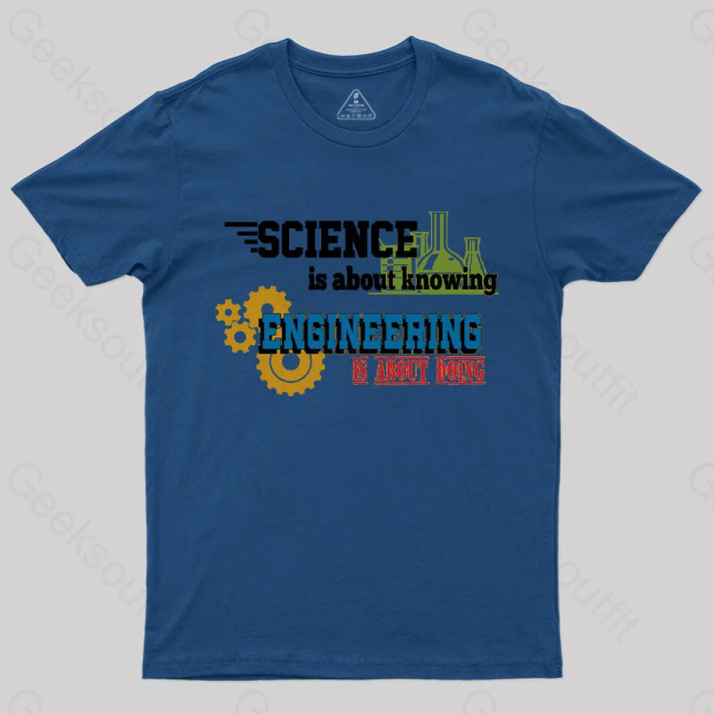 Science Is About Knowing T-Shirt Navy / S