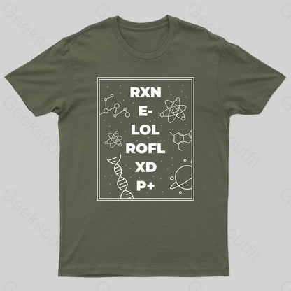 Science Is Fun Geek T-Shirt Army Green / S