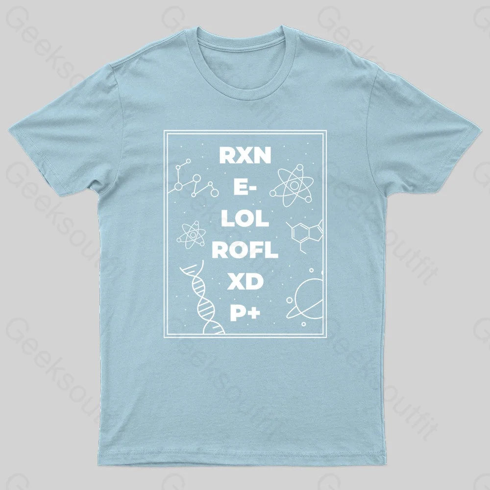 Science Is Fun Geek T-Shirt Light Blue / S