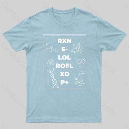 Science Is Fun Geek T-Shirt Light Blue / S