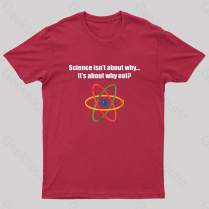 Science Isnt About Why Its Not Nerd T-Shirt Red / S