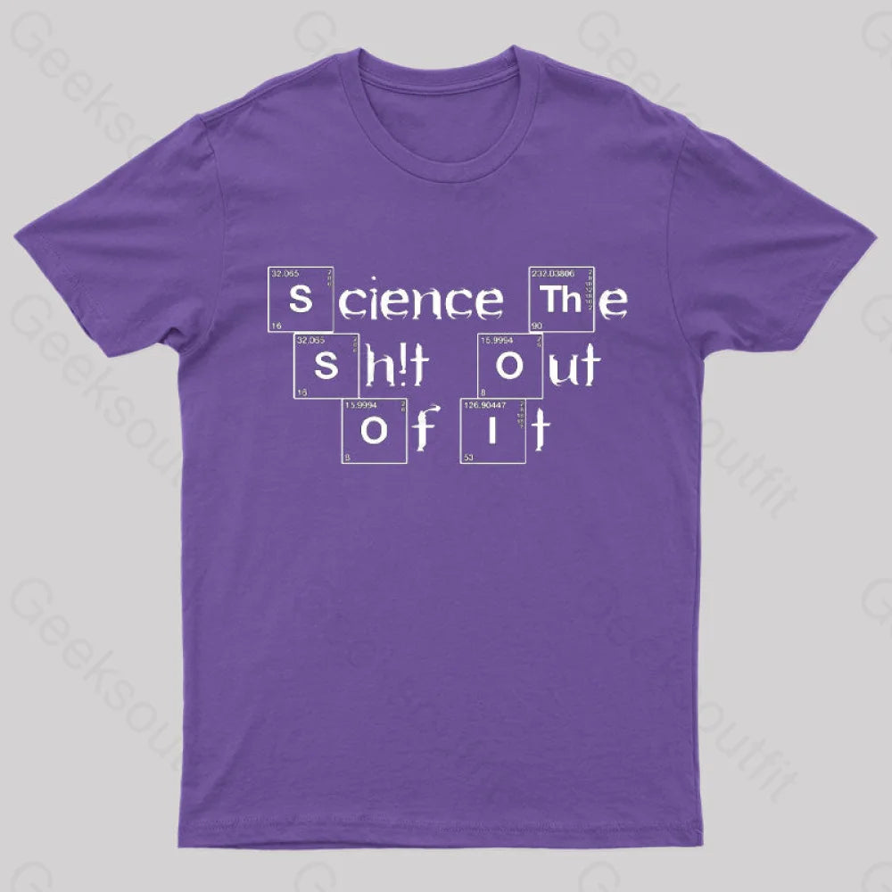 Science It Funny Geeks T-Shirt Purple / S