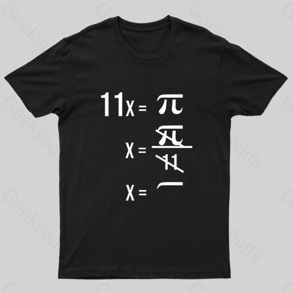 Science Math Pi Geek T-Shirt Black / S