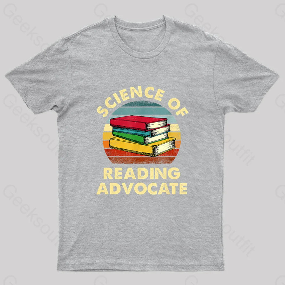 Science Of Reading Advocate Nerd T-Shirt Grey / S