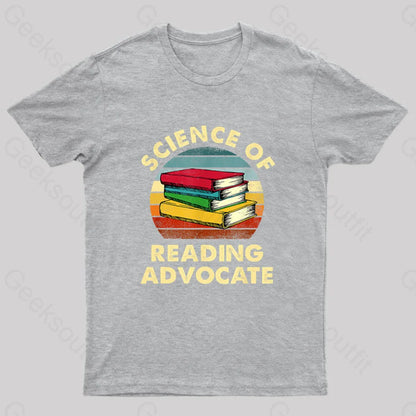 Science Of Reading Advocate Nerd T-Shirt Grey / S