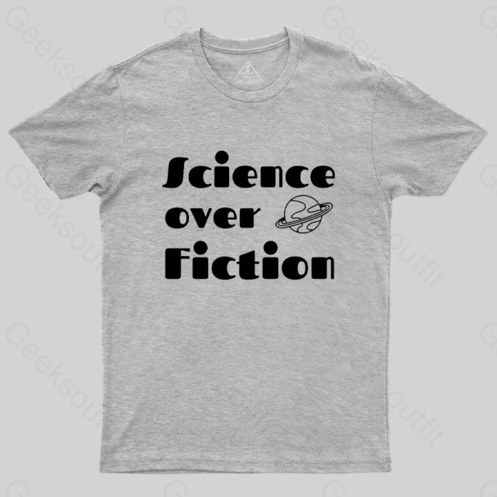 Science Over Fiction T-Shirt Grey / S