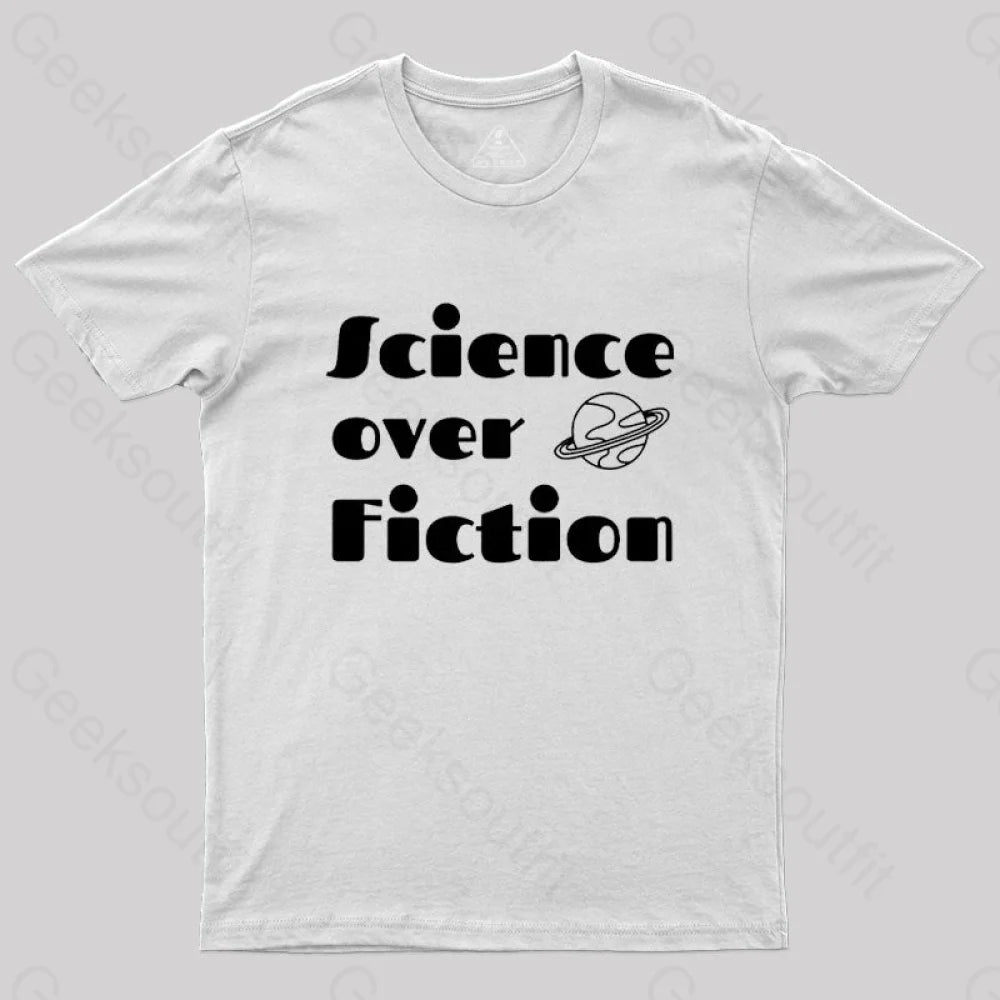 Science Over Fiction T-Shirt White / S