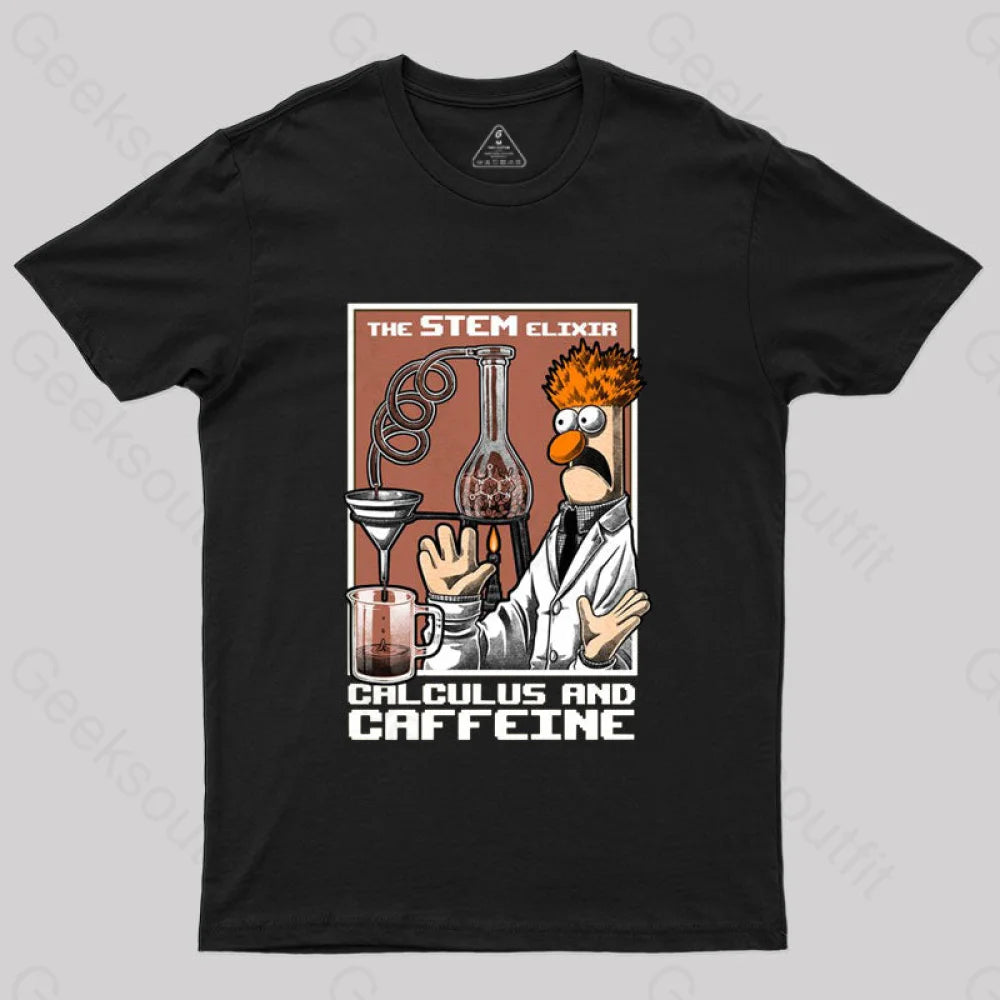 Science Puppet Coffee Lab T-Shirt Black / S