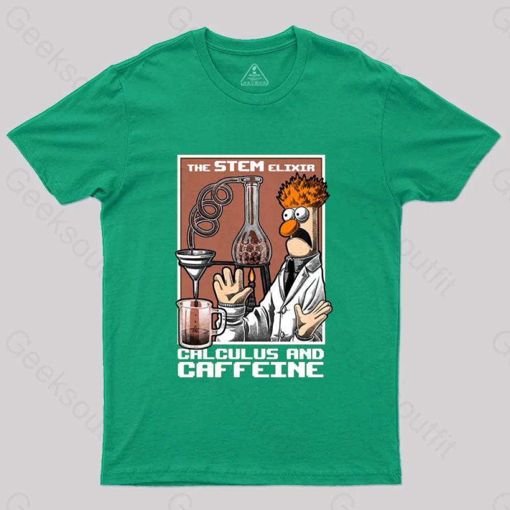 Science Puppet Coffee Lab T-Shirt Green / S