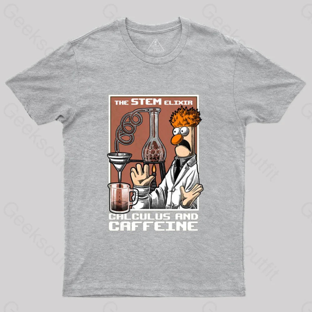 Science Puppet Coffee Lab T-Shirt Grey / S