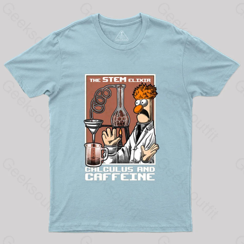 Science Puppet Coffee Lab T-Shirt Light Blue / S