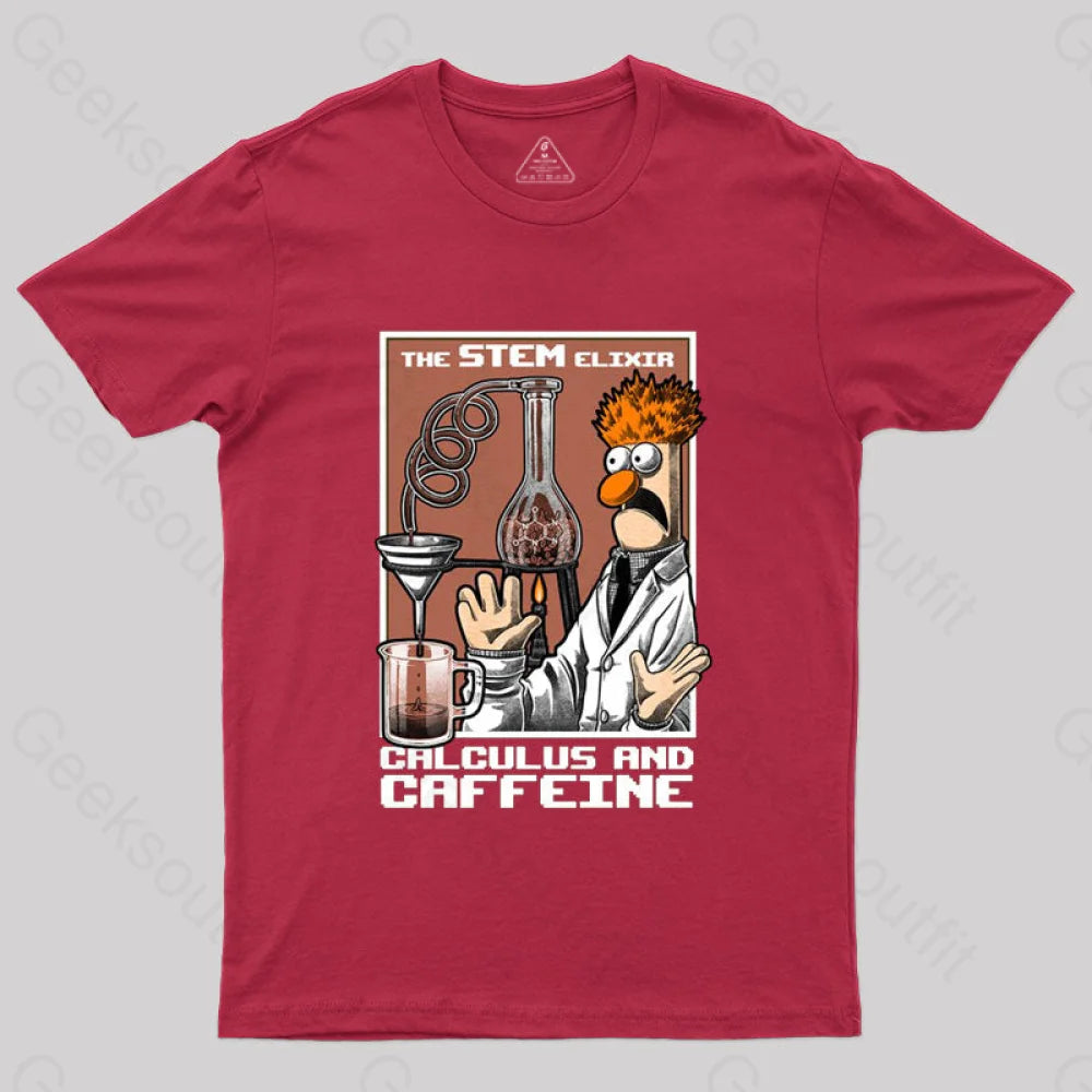 Science Puppet Coffee Lab T-Shirt Red / S