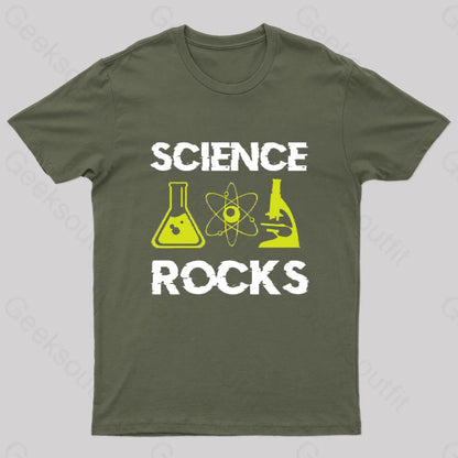 Science Rocks T-Shirt Army Green / S